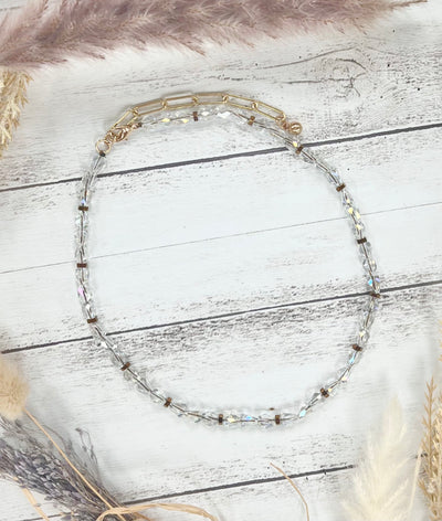 Clear Beaded Necklace