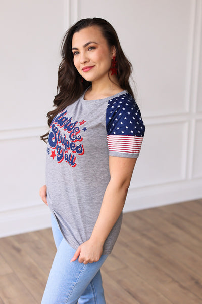 Stars & Stripes Y'all Raglan Tee