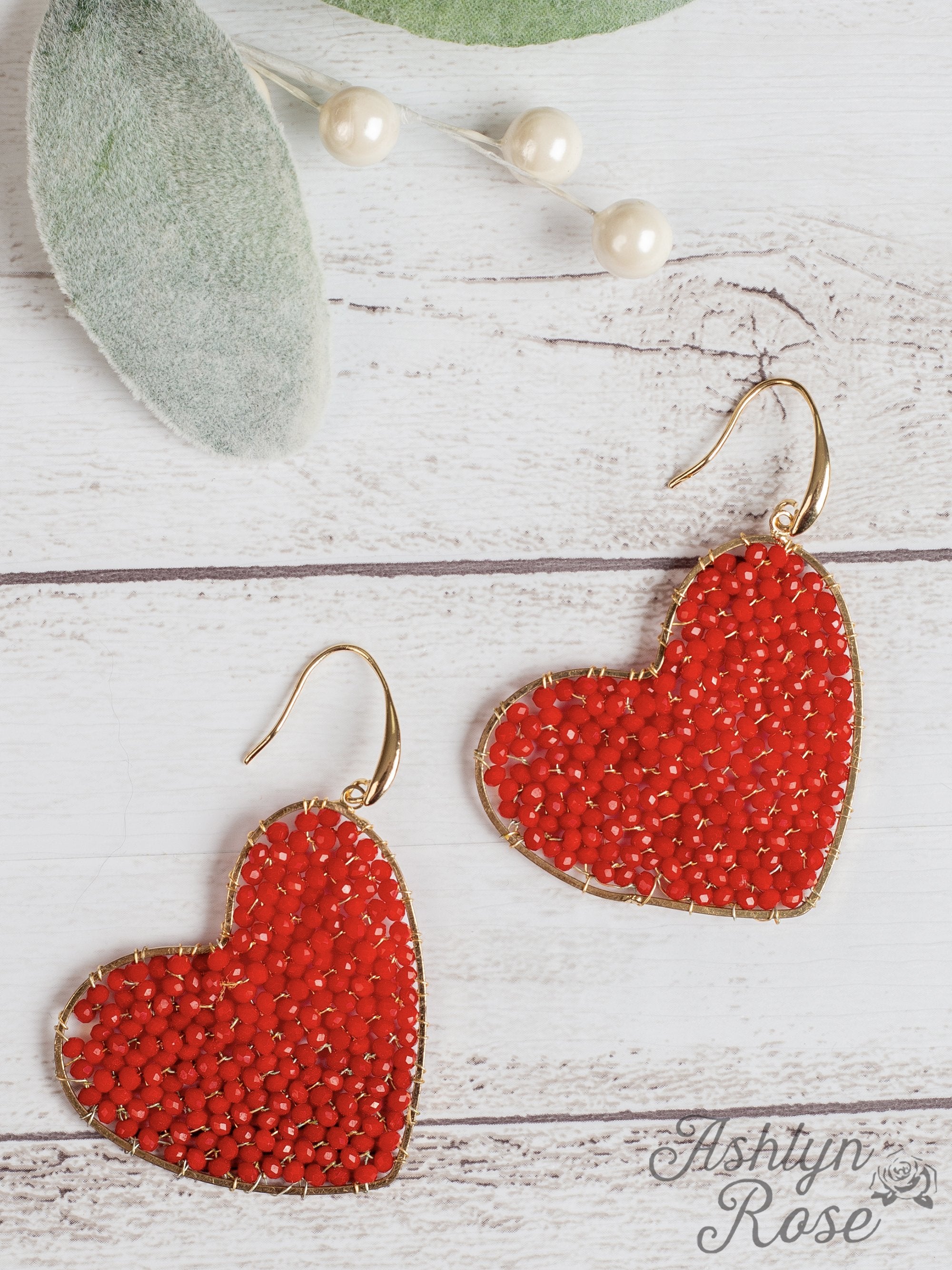 It's a Love Song Heart Sparkle Earrings