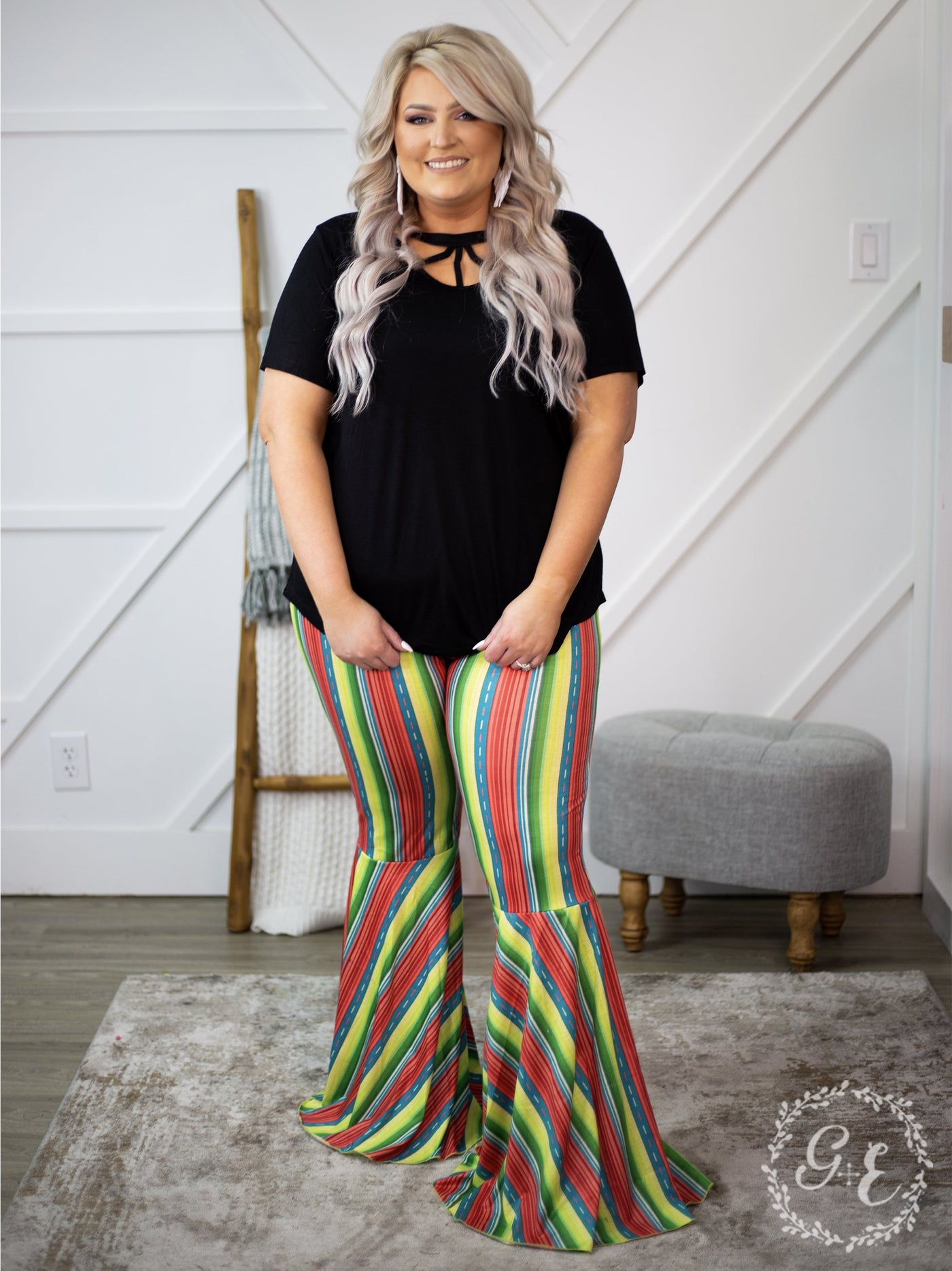 Strutting in Serape Flare Pants